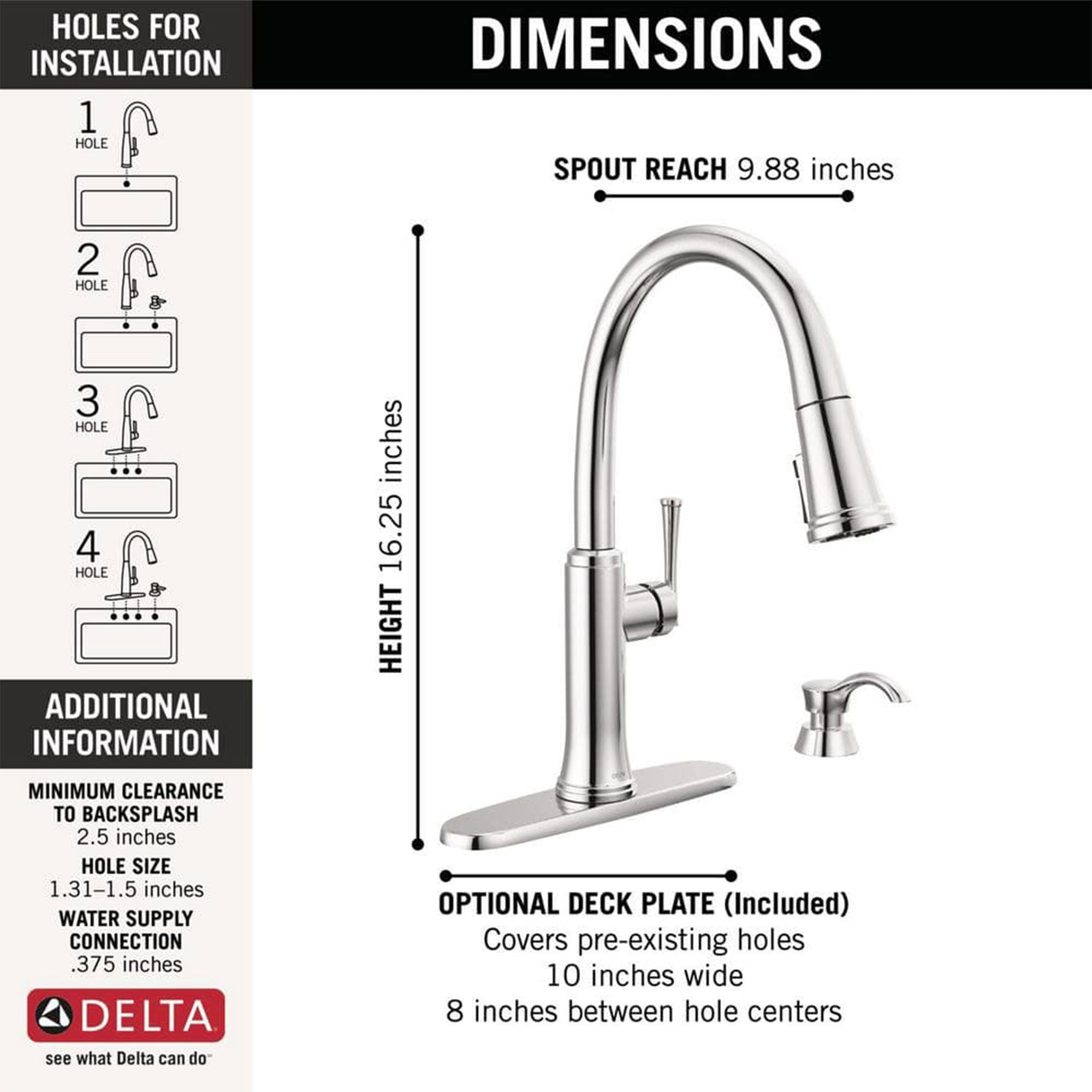 Eldridge Single-Handle Pull Down Sprayer Kitchen Faucet with ShieldSpray Technology in Polished Chrome