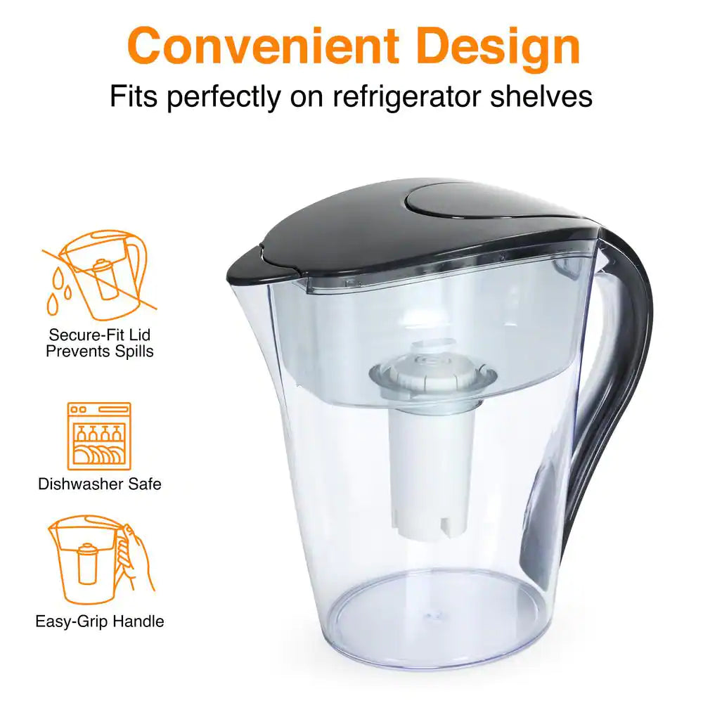 HDX 10-Cup Large Water Filter Pitcher, BPA Free