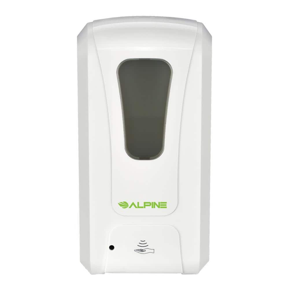 40 oz.. Wall Mount Automatic Soap and Gel Hand Sanitizer Dispenser in White