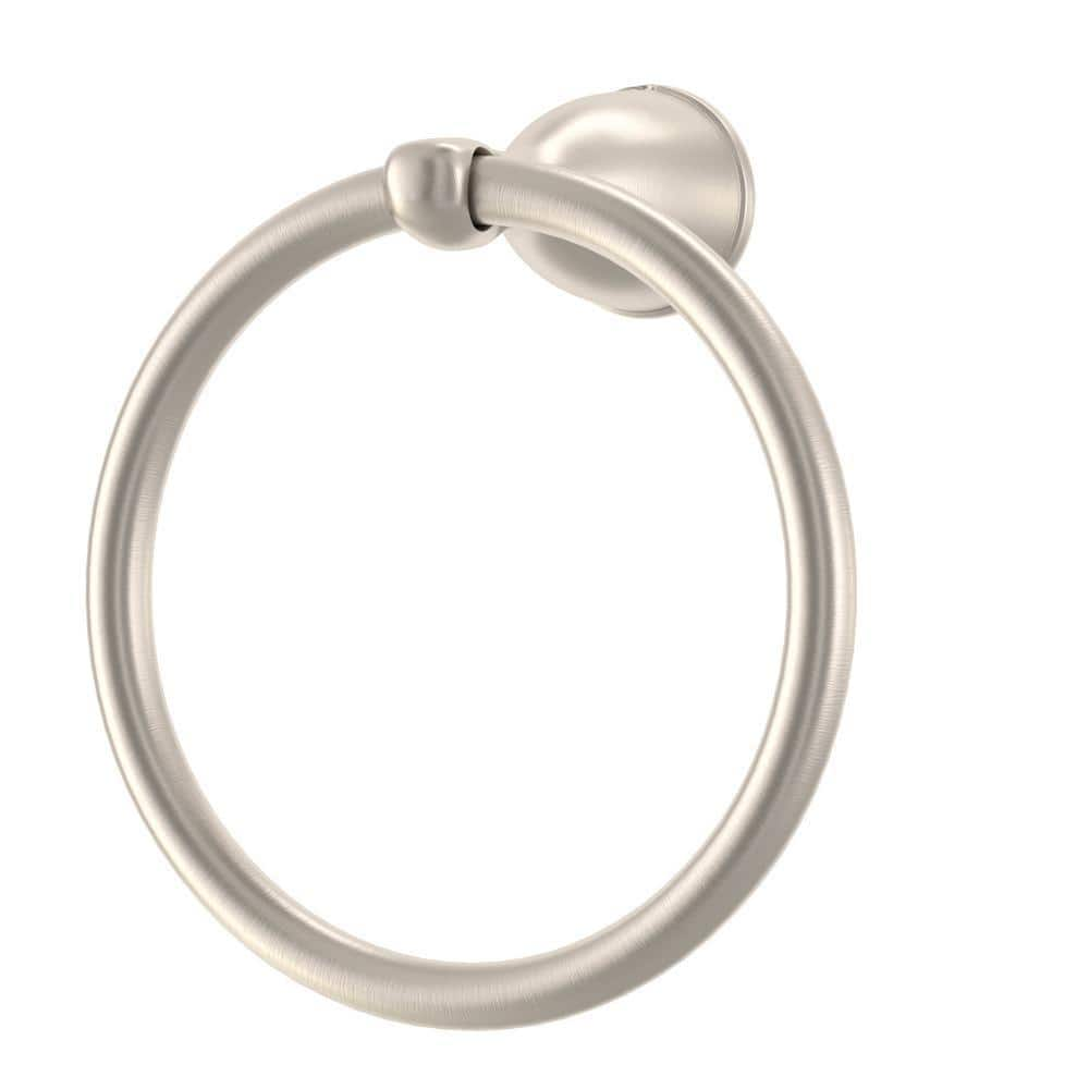 Builders Spot Free Towel Ring in Brushed Nickel